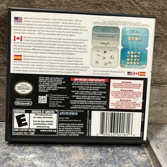 5 for $60 - Zenses Ocean for Nintendo DS - Picture 4 of 4